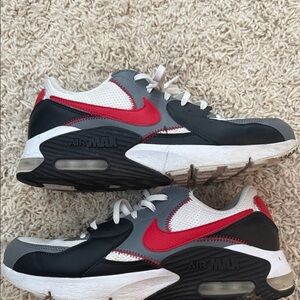 Nike Air Max Red and Black Sneakers